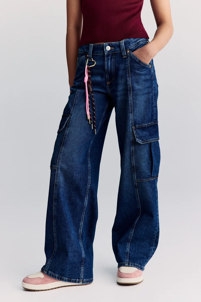 H&M Wide Leg Cargo jeans